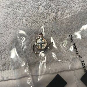 Vintage Avon Sterling Silver Cross Drop‎ Earrings in Cross Keepsake Box
